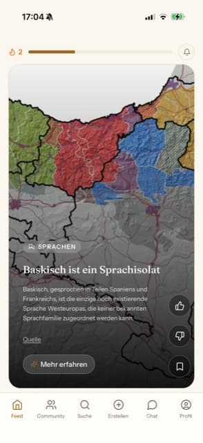 Knowy: Dein Feed